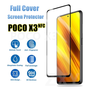 ฟิล์มกระจกกันรอยหน้าจอ หนา 9D แบบเต็มจอ สำหรับ Xiaomi POCO Phone X3NFC Xiaomi Poco X3