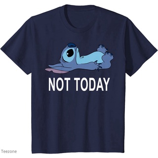 เสื้อยืดผู้ Lilo&amp;stitch Not Today Stitch เสื้อยืดคอกลม แขนสั้น ผ้าฝ้าย แฟชั่นฤดูร้อน สําหรับผู้ชาย S-5XL