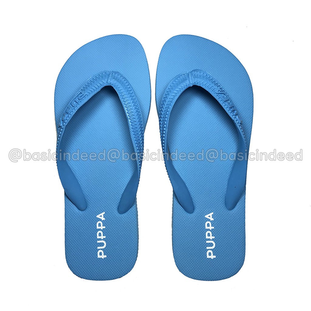 PUPPA ปุ๊บป้า รองเท้าแตะ แบบหนีบ หูคีบ สีฟ้าสด ออกใบกำกับภาษีได้