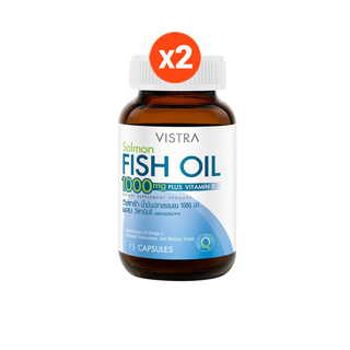 VISTRA Salmon Fish Oil (75 Tablets) แพ็คคู่ 109.43 กรัม