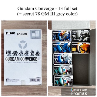 Bandai Gundam Converge vol 13 full set Janpan Ver Secret 78 GM III Grey Color version มือ2