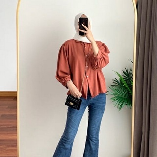 Jeline - ELZE SHAKILA BATWING SHIRT เสื้อยืดแขนบอลลูน ผู้หญิง / ผู้หญิง