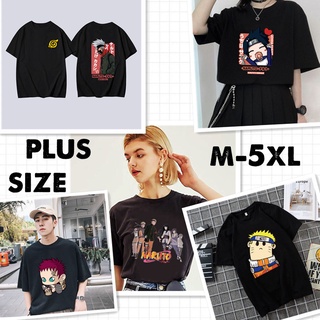 เสื้อยืดแขนสั้น พิมพ์ลายการ์ตูนนารูโตะ น่ารัก ขนาดใหญ่ โอเวอร์ไซซ์ แฟชั่นสําหรับผู้ชาย และผู้หญิง