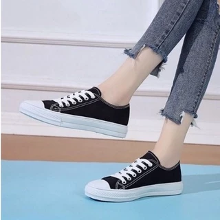 (S-1038)พร้อมส่งในไทย 🚚 รองเท้าผ้าใบ ผู้หญิง ผู้ชาย 36-44 👟รองเท้าแฟชั่น สวมใส่สบาย