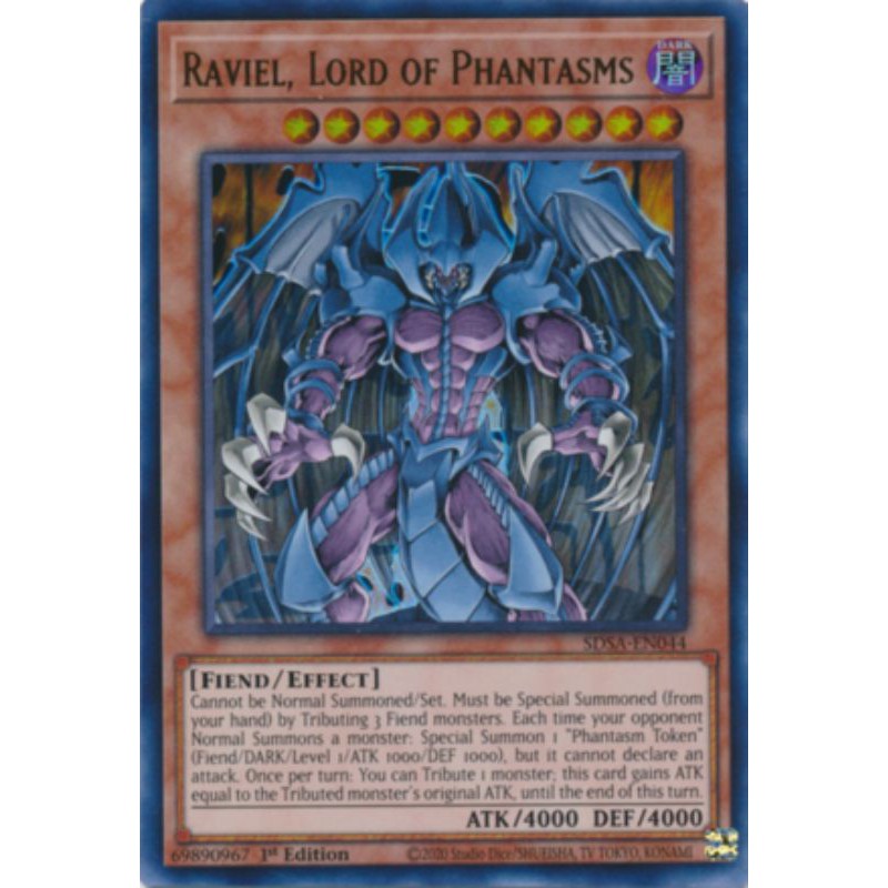 English Yugioh Raviel, Lord of Phantasms SDSA-EN044