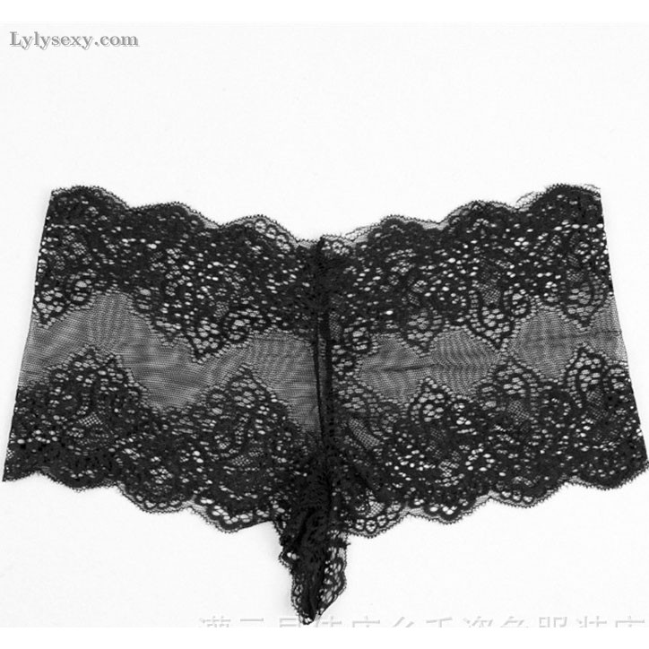 Flash กางเกงชั้นในลูกไม้ฤดูร้อน QL002 2018 2 สีสีดําและสีขาว