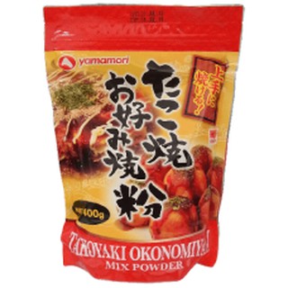 ยามาโมริ แป้งอเนกประสงค์สำหรับทำทาโกะยากิ และ โอโกโนมิยากิ  400 กรัม  YAMAMORI Takoyaki and Okonomiyaki Flour 400g.