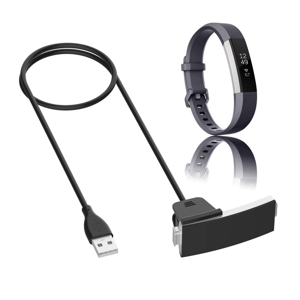 สําหรับ Fitbit Alta HR Charger,เปลี่ยนสายชาร์จ USB แท่นชาร์จสําหรับ Fitbit Alta HR,ฟิตเนส Tracker สายรัดข้อมือสมาร์ทวอท์ช (3 ฟุต/1 เมตร, 1 แพ็ค)