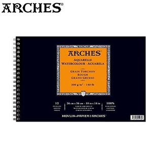 Arches(อาร์เช่) สมุดสันห่วง ขนาด 26×36 ซม. หนา 300g ผิวหยาบ 400 014 937