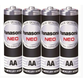 ถ่านไฟฉาย [PANASONIC] AA Neo R6NT/4SL สีดำ (4ก้อน/แพ็ค)