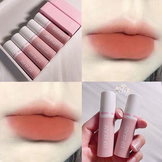 【ผลิตภัณฑ์ใหม่】HOHOKANG Sweet Lip Glaze Matte Waterproof ลิปสติก จัดส่งในวันเดียวกัน