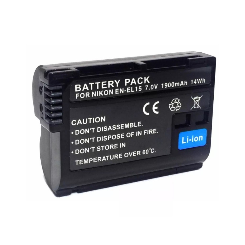 แบตเตอรี่กล้อง รหัสแบต EN-EL15 \ ENEL15 Replacement Battery for Nikon D500,D600,D610,D750,D800,D850,D7000,Nikon1 V1,...