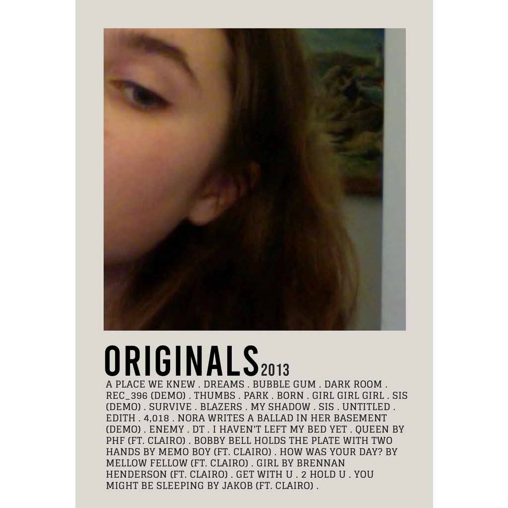 Poster Cover Album โดย Clairo สําหรับห้อง/ผนัง