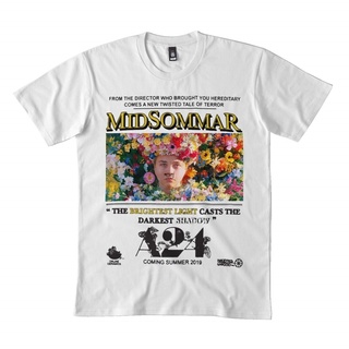 [COD]พร้อมส่ง เสื้อยืดคอกลม แขนสั้น ผ้าฝ้าย 100% พิมพ์ลาย Midsommar A24 Dmn หลายสี แฟชั่นฤดูร้อน สําหรับผู้ชายS-5XL