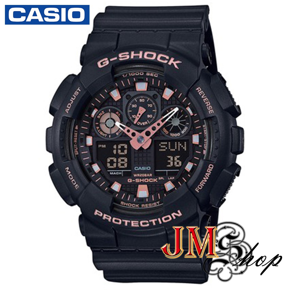 Casio G-Shock นาฬิกาข้อมือ สุภาพบุรุษ สายเรซิน รุ่น GA-100GBX-1A4DR - สีดำ