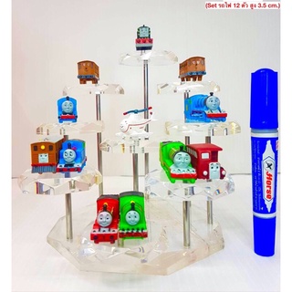 โมเดล รถไฟโทมัสและเพื่อน ชุด 12 ตัว ความสูง 3.5 cm (lajj)