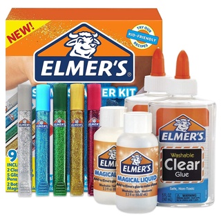 Elmer’s Everyday Slime Starter Kit  Non Toxic ชุดทำสไลม์ 9 ชิ้น และ ชุดเรืองแสง 4 ชิ้น