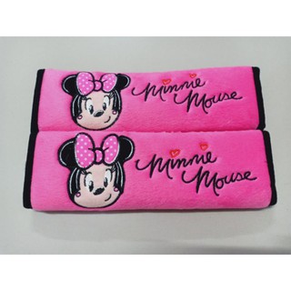 ‼️พร้อมส่ง‼️ที่หุ้มเบลล์ หุ้มเข็มขัดนิรภัยในรถยนต์ลายมินนี่ มินนี่เม้าส์ Minnie