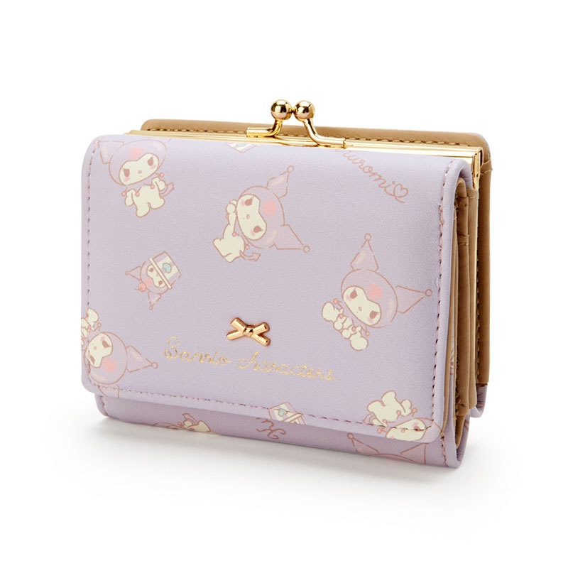 กระเป๋าสตางค์ผู้หญิงสีชมพู น่ารัก จากคอลเลกชัน Hello Kitty, My Melody และ KuroMichi ขนาดเล็ก พกพาสะดวก