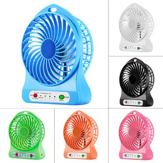 พัดลมขนาดเล็กแบบพกพาแบบชาร์จไฟ USB LED AIr Cooler