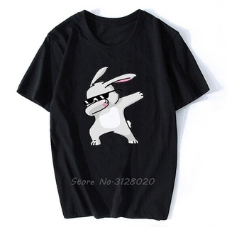 Hip Hop Rabbit T Shirt Men Fashion Short Sleeve Summer T-shirt O Neck Tops Casual T Shirt Fitness Fu สไตล์ใหม่