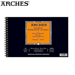 Arches สมุดสีน้ำ ขนาด 23×31 ซม. หนา 300g ผิวหยาบ 400 014 934