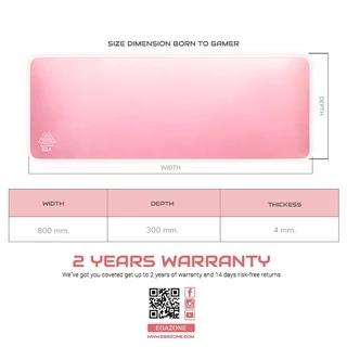 แผ่นรองเมาส์ EGA Mouse Pad TYPE MP5 , TYPE MP4 แผ่นรองเมาส์ขนาดใหญ่ Gaming Mouse Pad