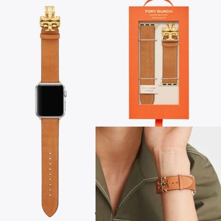 พรีฯ TORY BURCH ELEANOR BAND FOR APPLE WATCH, LUGGAGE LEATHER, 38MM – 40MM.