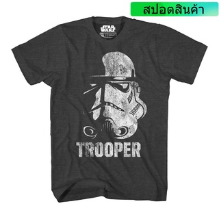 เสื้อยืดโอเวอร์ไซส์ราคาต่ำสุด!!Nbf3f23r97r เสื้อยืด ผ้าฝ้าย พิมพ์ลาย Trooper Head สีดํา สําหรับผู้ชาย ER66WR26087 SD23WQ