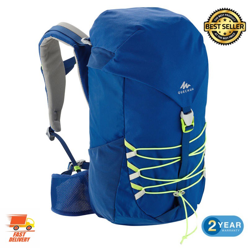 กระเป๋าเป้กันน้ำเดินทาง เดินป่า backpack ผู้หญิง ผู้ชาย เป้สะพายหลังเด็กสำหรับเดินป่ารุ่น MH500 ขนาด 18 ลิตร (สีน้ำเงิน)