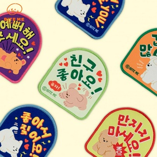 Bite Me Message Patch (5 types) แผ่นป้ายบอกสถานะของสัตว์เลี้ยง นำเข้าจากเกาหลี KR