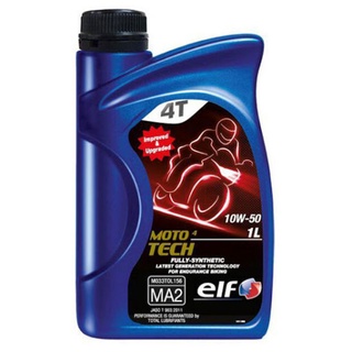 น้ำมันเครื่อง4T 10W-50 Elf Moto 4 Tech fully synthetic100% ขนาด1ลิตร