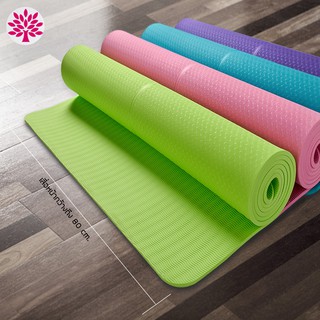 🔥 Aoyi เสื่อโยคะ TPE สีสวย​ กว้าง​ 80 cm. หนา​ 6 มิล​ และ​ 8​ มิล​