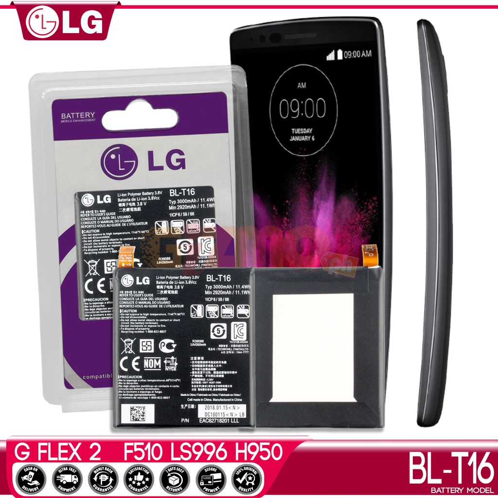 LG G FLEX 2 H950 รุ่น BLT16 แบตเตอรี่