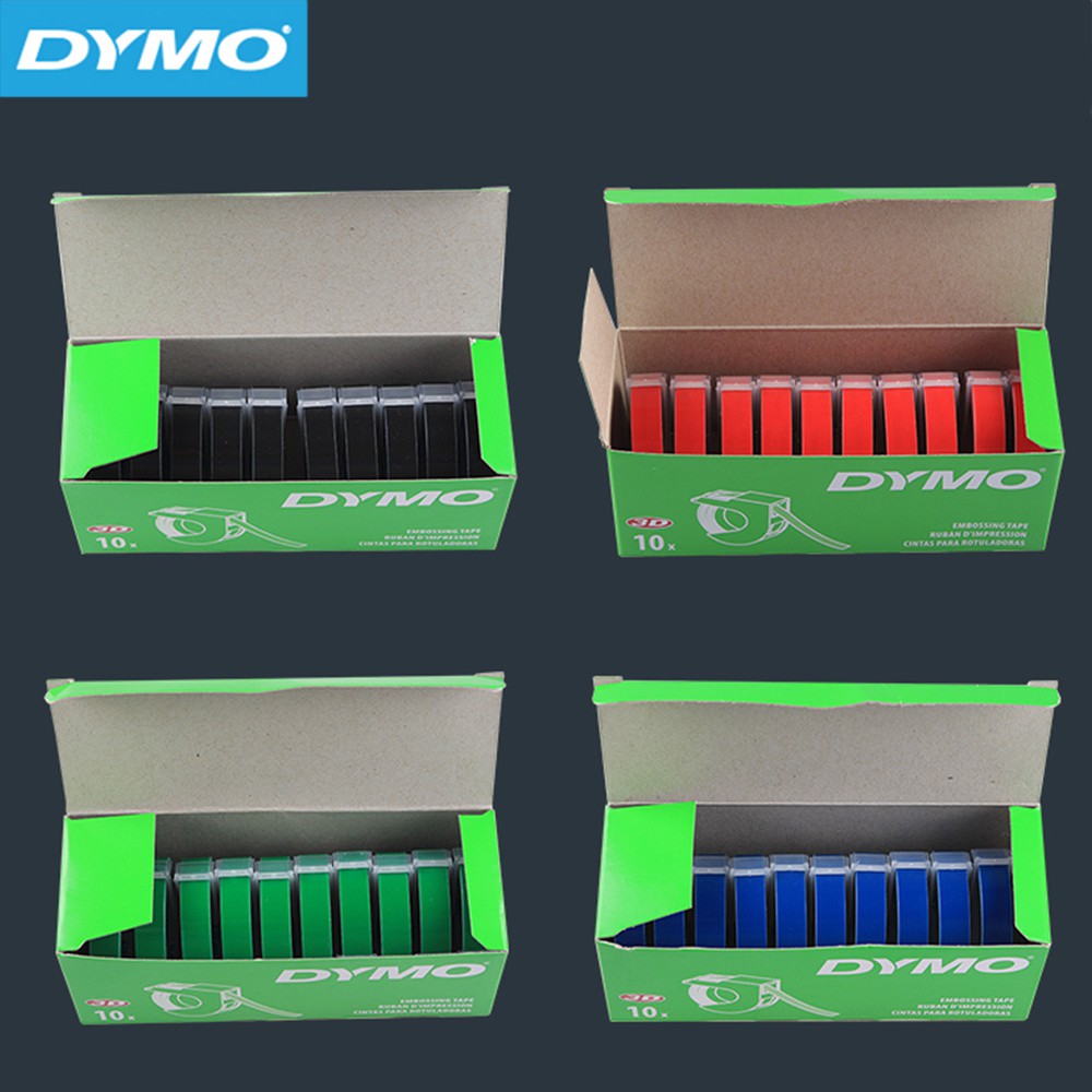 เทปฉลาก DYMO 3 มิติ สําหรับเครื่องพิมพ์ฉลาก Motex E101 DYMO 1880 1610 12965 1540 ขนาด 9 มม. * 3 ม.  