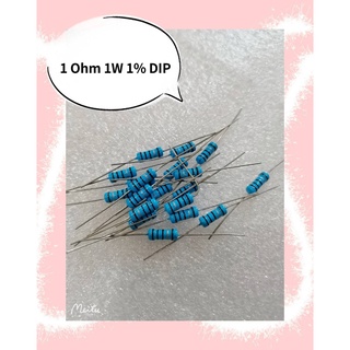 1 Ohm 1W 1% DIP   25ชิ้น/1ชุด