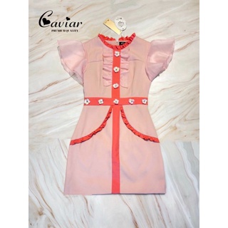 Mini Dress Orange Forla งานน่ารักสุดๆ 2สีtowtone