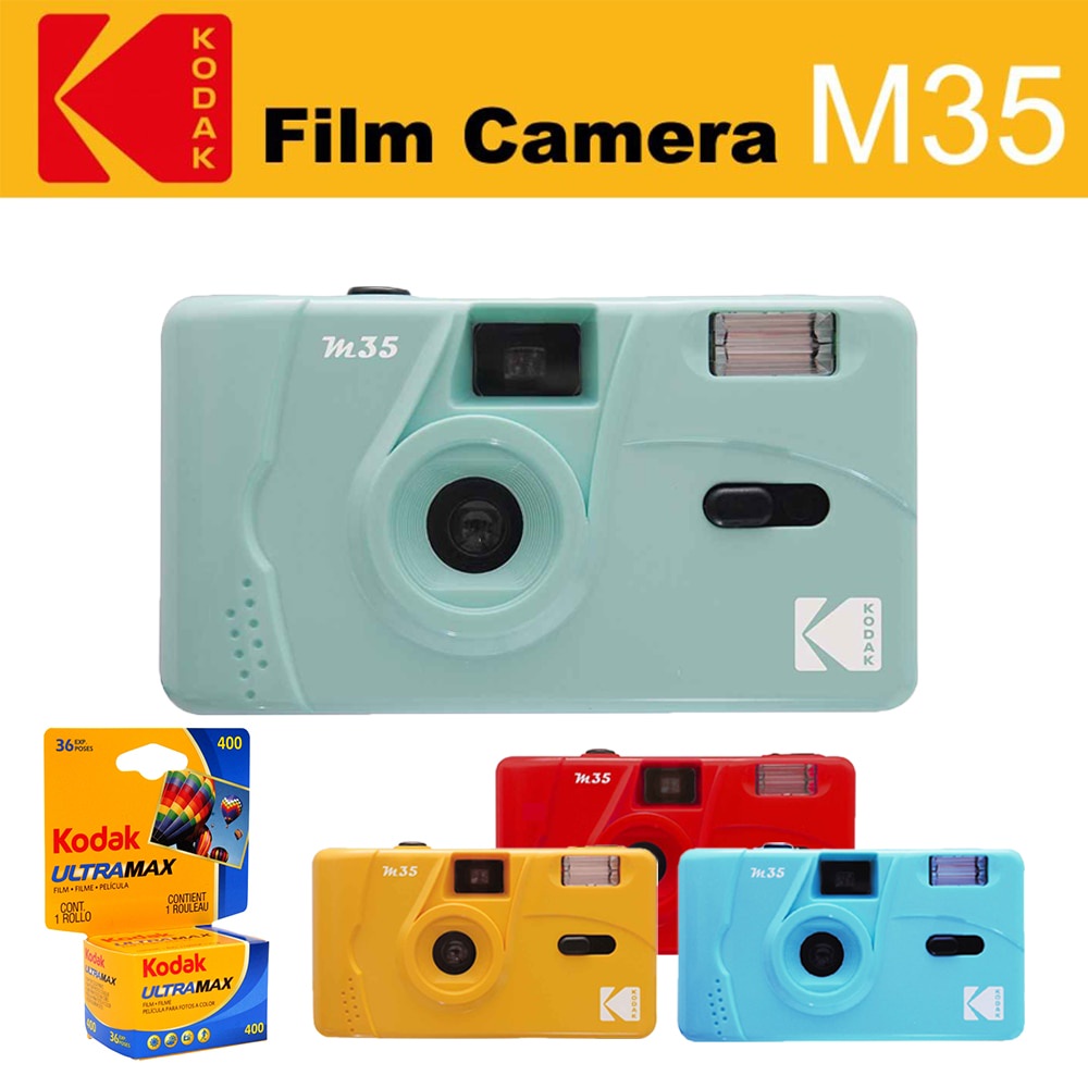 KODAK M35 M38 35 มม. กล้องฟิล์มแบบใช้ซ้ําได้พร้อม Kodak gold Kodak colorplus Kodak ultramax