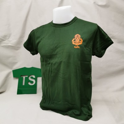 [สินค้าพร้อมส่ง] เสื้อยืด รด.คอกลม สีเขียวสกรีนนักศึกษาวิชาทหาร (รด.)  SIZE S-XXL