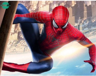 【PM】ภาพจิตรกรรมปักคริสตัลลาย Spiderman 5D ติดประดับเพชร DIY สําหรับตกแต่งบ้าน