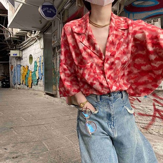 💖Akaka💖2022 ใหม่ เสื้อลายสก๊อตแขนสั้นผู้หญิงแนวหวานและคูลระดับไฮเอนด์