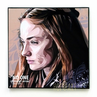 Sansa Stark ซานซ่า สตาร์ค ซีรี่ย์ Game of Thrones GOT รูปภาพ​ติด​ผนัง​ pop art ​กรอบรูป​​ ของขวัญ ของสะสม