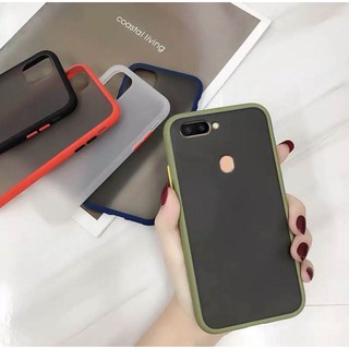 [ส่งจากไทย] เคสกันกระแทก ปุ่มสีผิดด้าน Case Vivo Y91 / Y12 / Y15 / Y15s / Y17 / Y91i / Y95 ขอบนิ่มหลังแข็ง เคสเคสวีโว่ Y