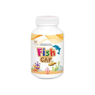 [1 +2] Fish Cap ฟิชแคป ผลิตภัณฑ์เสริมอาหารสำหรับเด็ก น้ำมันปลา บำรุงสมอง ความจำ เสริมพัฒนาการ แถม เซทแอนจอยเบบี้