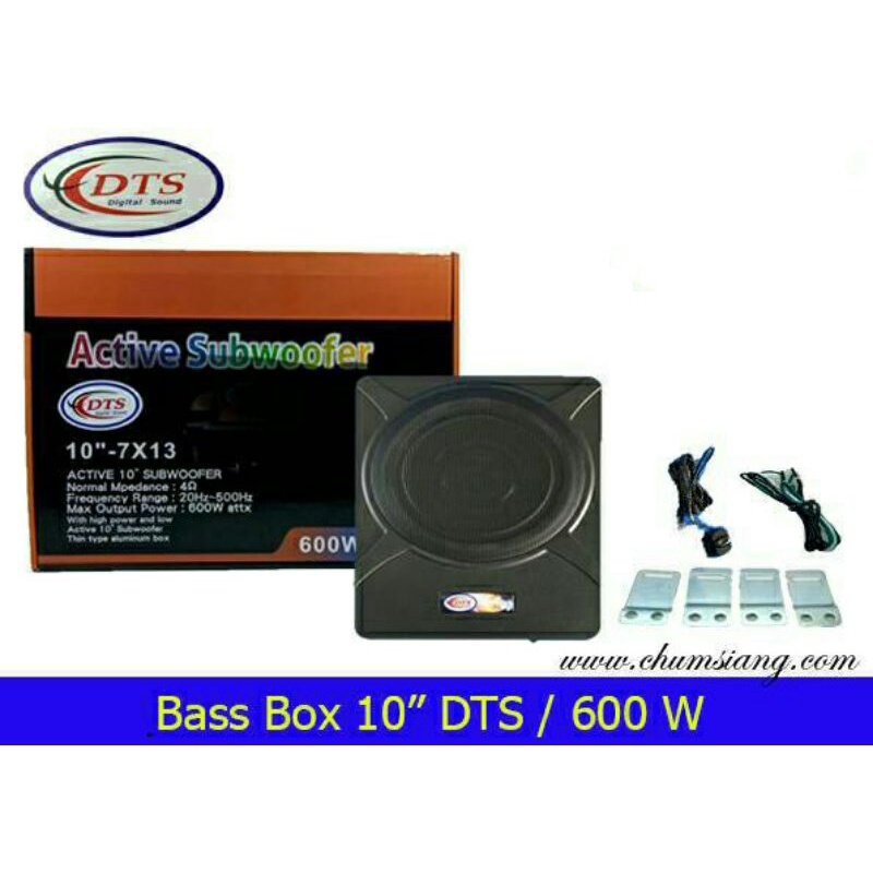 Bass Box​ 10​ นิ้วยี่ห้อ​  DTS​ รุ่น 10"-4DV 600watt