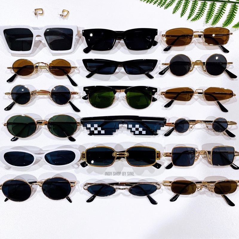 มีส่งด่วน 🇹🇭 แว่นแฟชั่น 🎉 งานขายดี 🎉 คละแบบ แว่นกันแดด แว่นวินเทจ มีเก็บเงินปลายทาง COD