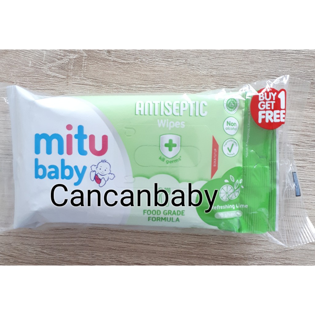 Mitu ผ้าเช็ดทําความสะอาด Antiseptic 10 นิ้ว (ซื้อ 1 แถม 1 แถม ...