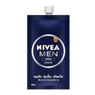 Nivea Men Cream UV นีเวียเมน ครีม ยูวี บำรุงหน้า แบบซองขนาด8มล.