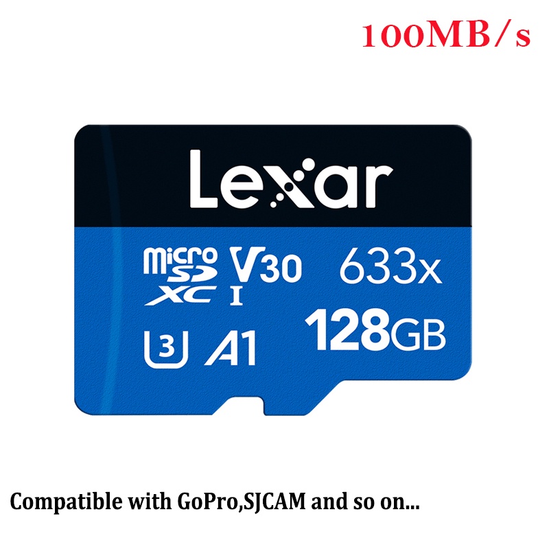 Lexar Memory card 64G/128G A1 U3 high speed card 100MB/s 4k tf micro