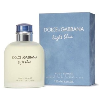 d&amp;g light blue pour homme edt 125ml กล่องซีล(เช็คสต้อคก่อนทำรายการนะคะ)